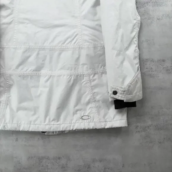 Y2K White Oakley Road Fuel Ski Snow Jacket - Picture 8 of 8